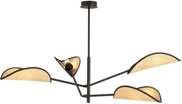 EMIBIG Vene 4 Black/rattan