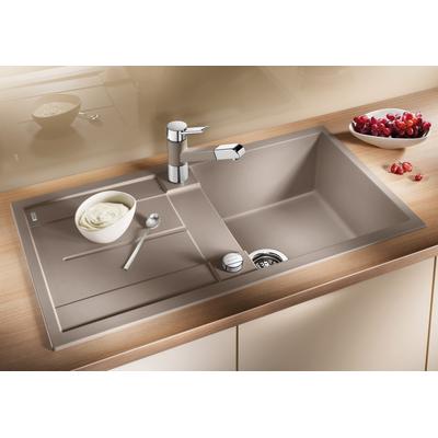 Granitspüle BLANCO "METRA 5 S", cafe, B:86cm, Verbundwerkstoff, Küchenspülen, aus SILGRANIT