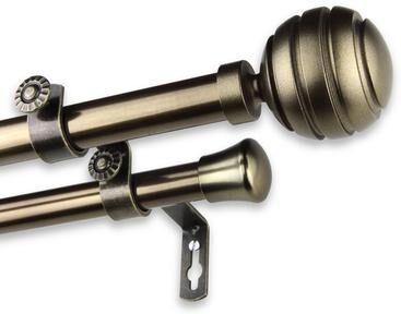InStyleDesign Piper Adjustable Double Curtain Rod