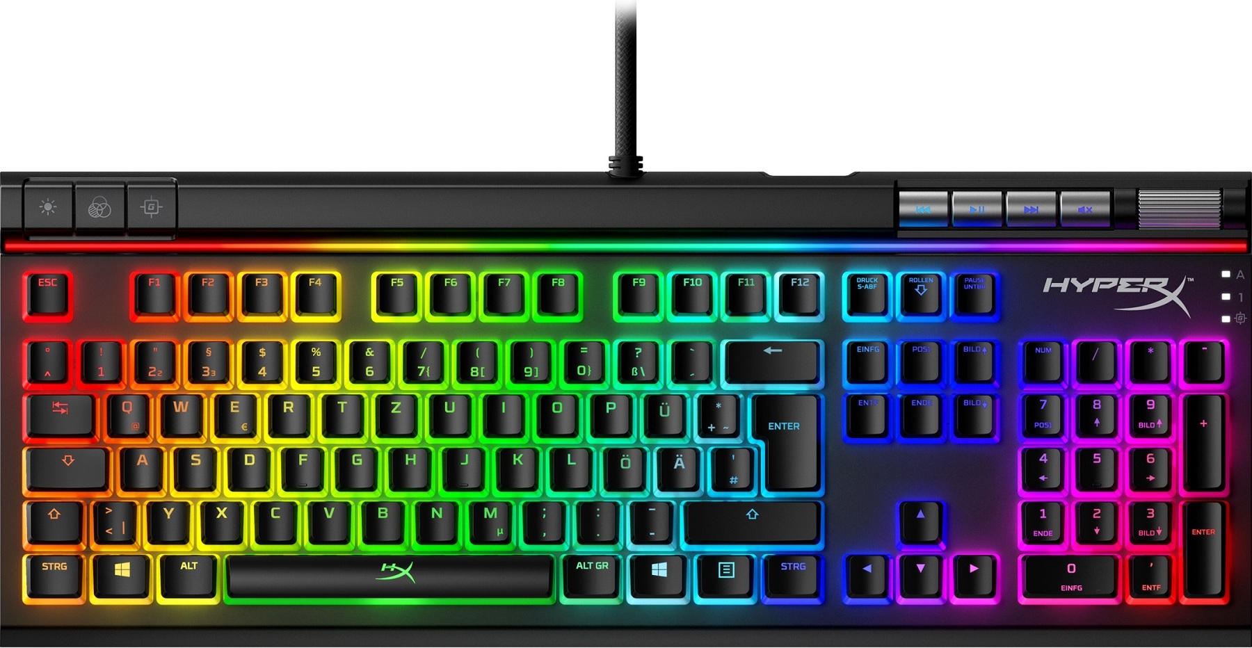 HyperX Alloy Elite 2 Mechanical Gaming Tastatur, Gaming Keyboard red switches