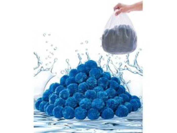 VEVOR Boules Filtrantes pour Piscine Filtre à Sable, 0,71 kg, Boules de Remplacement pour Sable Filtre Piscine, Fibre Polyester Réutilisable avec Sac de Lavage, pour Systèmes Filtration Piscine, Bleu