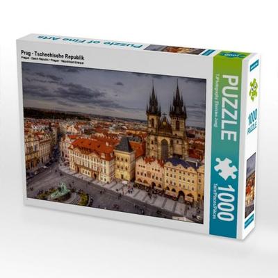 CALVENDO Puzzle Prag - Tschechische Republik | 1000 Teile Lege-Größe 64x48cm Foto-Puzzle für glückliche Stunden