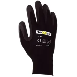 120 Paar teXXor® Polyester-Strickhandschuh Latex beschichtet, Montage- u. Arbeitshandschuh - Größe 9 (L)