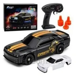 No Name Samochód Sportowy Do Driftu RC Wymienna Karoseria Koła 4WD Czarny 1:43