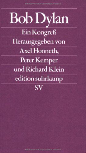 Axel Honneth - Bob Dylan: Ein Kongreß - Preis vom 16.10.2026 11:41:07 h