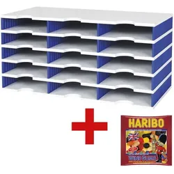 Styro Sortierstation »Styrodoc« 268-0305 inkl. Fruchtgummi »Wine Gums« blau