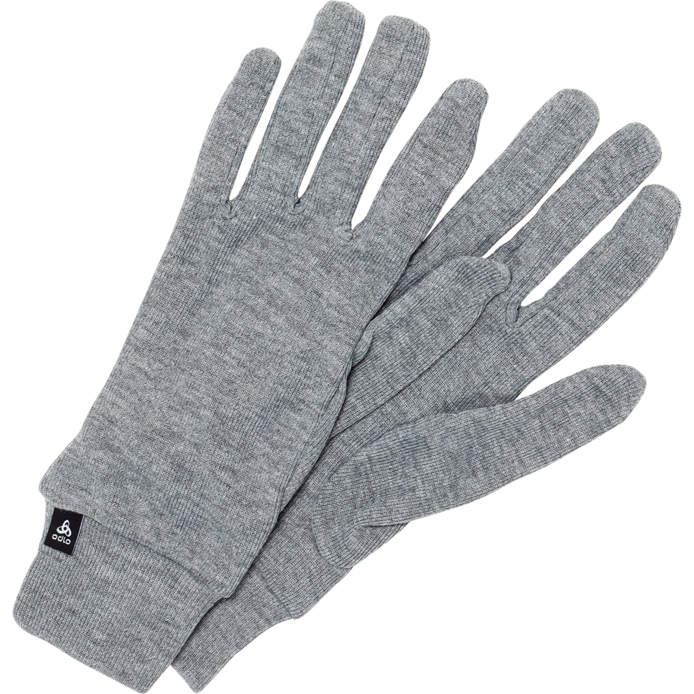 Odlo Active Warm Fingerhandschuhe grau Größe L Trekking Geruchsneutralisierend
