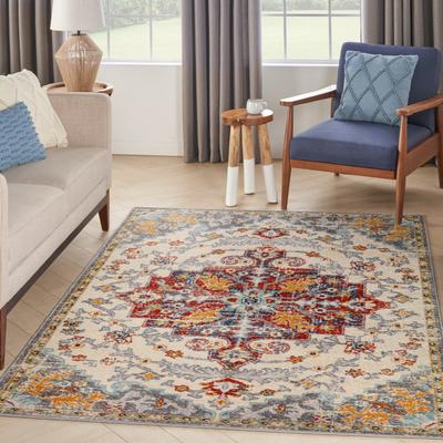 Nourison Passion Indoor only Multicolored Persian Area Rug