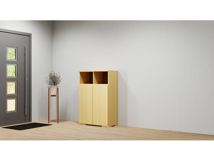 Highboard aus Buche Buche Natur geölt