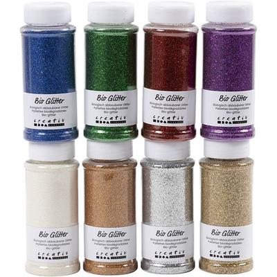 Creativ Company Bio Sparkles, sortierte Farben, 8x140 ml