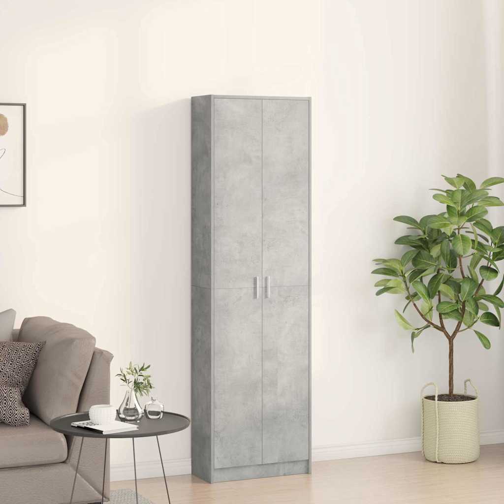 vidaXL Armoire Gris béton 55 x 25 x 189 cm
