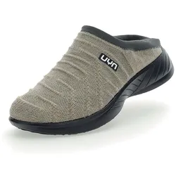 UYN 3D Ribs Sabot Wool Freizeitschuhe mit schwarzer Sohle Damen beige 36