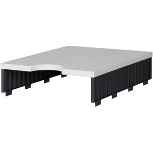 Styro Styro Aufbaueinheit 268-1101,  doc Uno, grau / schwarz, mit 1 Fach, 1 Etage