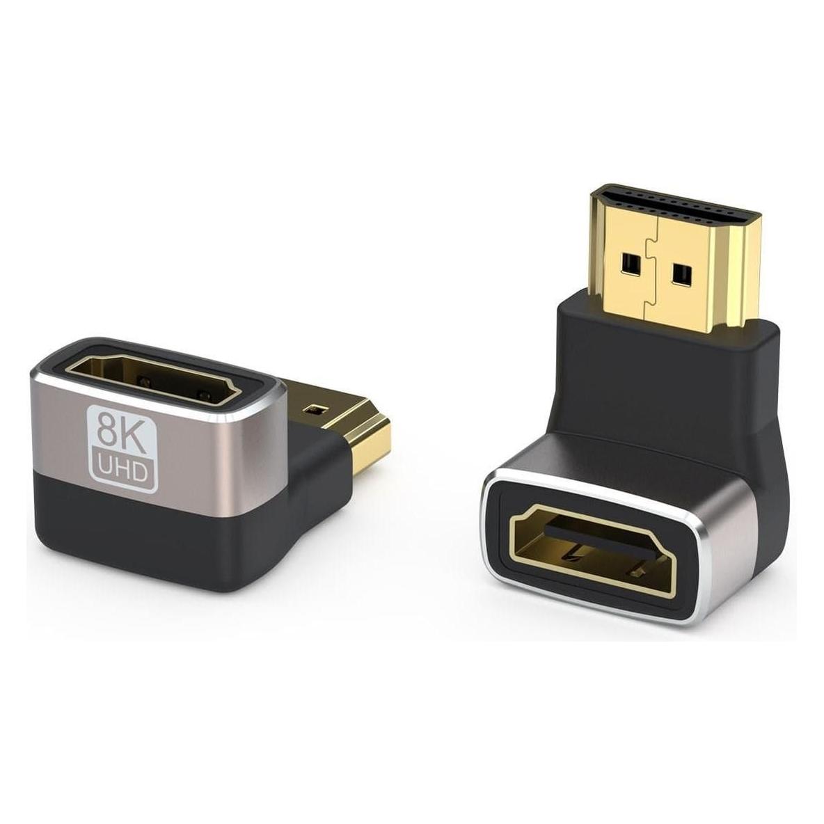 PremiumCord Adaptér spojka 8K HDMI A - HDMI A, F/M, zahnutá do pravého úhlu 90° (HDMI, HDMI) (kphdma-39)