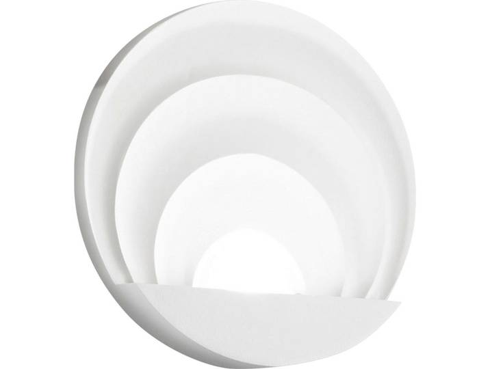 Fabas Luce Led-Wandleuchte Sunrise, Weiß, Metall, 6.5 cm, DIN EN ISO 9001, Lampen & Leuchten, Innenbeleuchtung, Wandleuchten