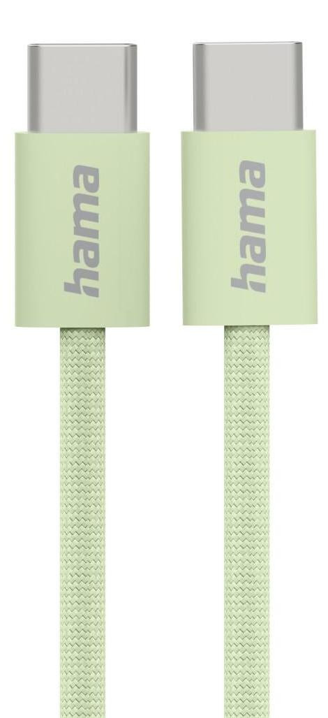 Hama USB-C naar USB-C kabel, 1 meter, USB 2.0, groen