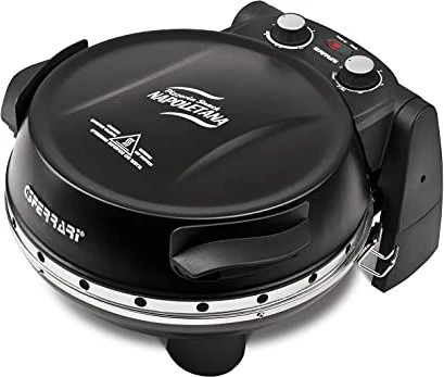G3Ferrari Napoletana Pizzaofen (schwarz, 1.200 Watt, für Pizza Ø 31cm, 2 Steine)