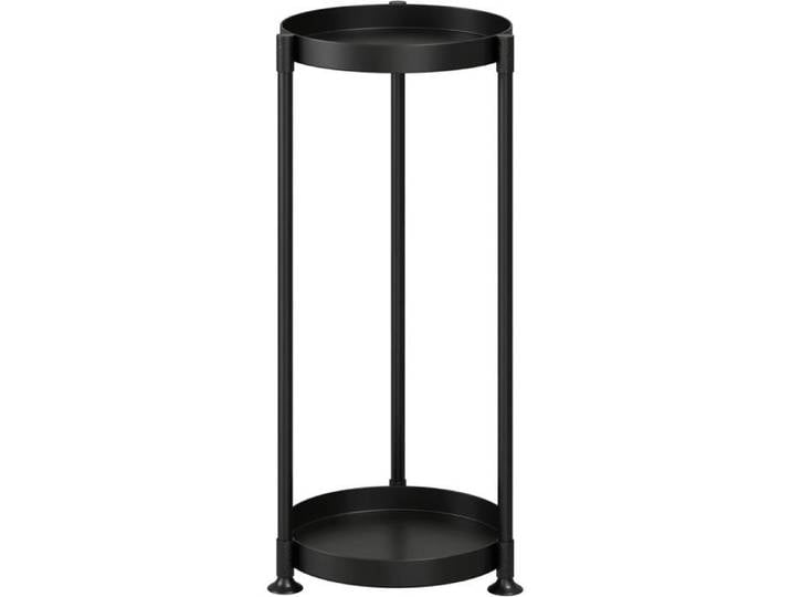 Support plante intérieur métal noir – étagère fleur minimaliste sert aussi de tabouret et escalier pour pots design sobre