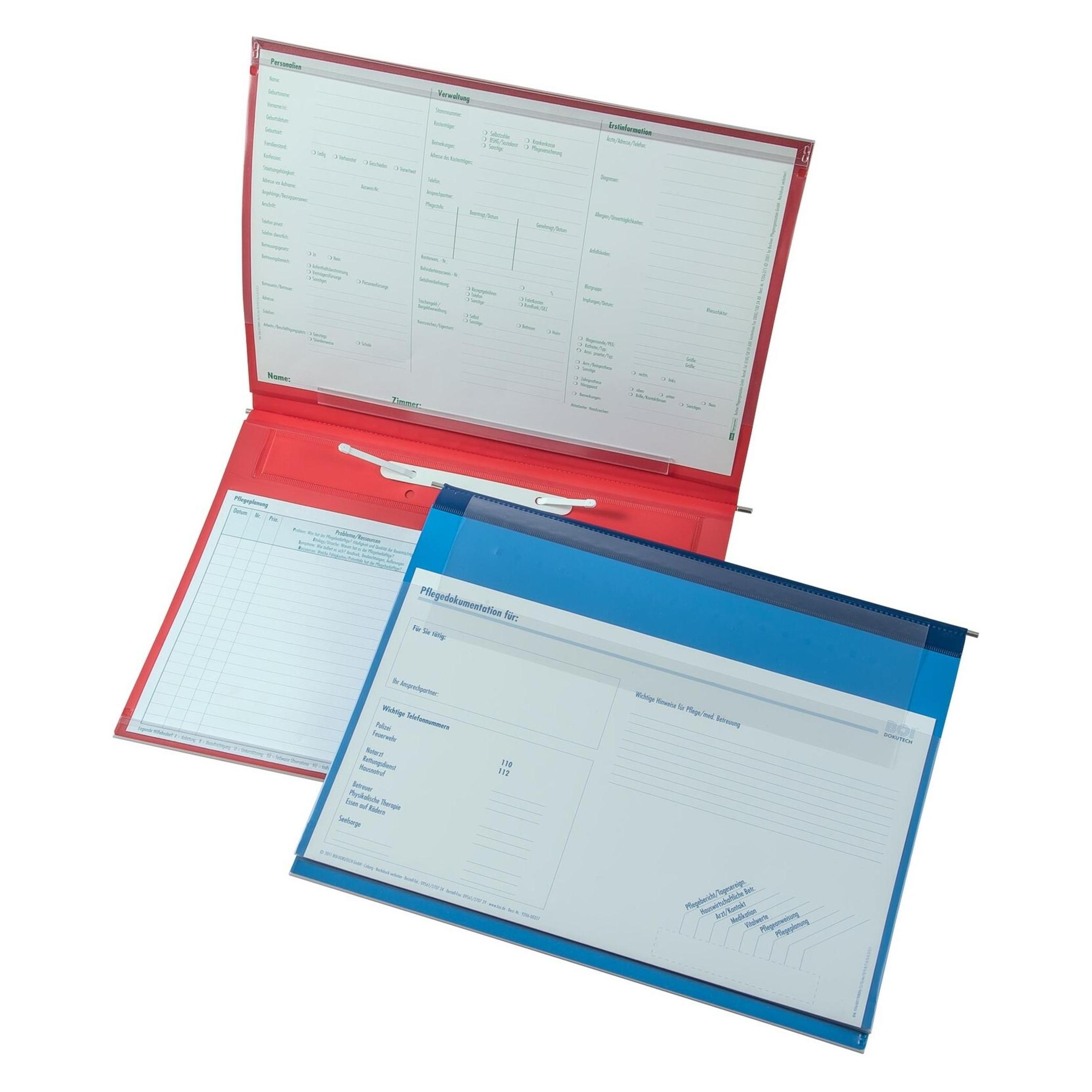 Boi Dokutech Planettentasche Stan 1 Kunststoff rot 1 x kaufmännische Heftung (A4, 1x) (9109-00025-R)
