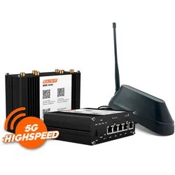 Selfsat MWR 5540 5G Cat 12 WLAN Router mit SHARK 5G Dachantenne schwarz bis 2,6 Gbps