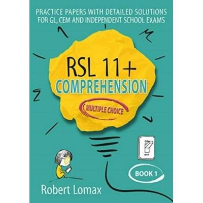 RSL 11+ Comprehension, Multiple Choice, Taschenbuch von Robert Lomax, RSL Educational, 978-1-914127-16-8