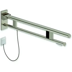 HEWI Stützklappgriff Duo, System 900, Edelstahl PVD, Ausladung 900 mm, E-Ausführung