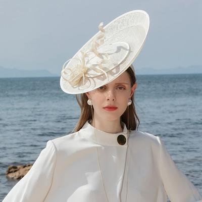 Fascinators Flachsfeder Kentucky Derby Hut Kopfbedeckung
