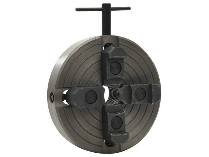 vidaXL 4-Backenfutter mit M33 Aufnahme Stahl 100 mm