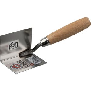 Schwan Spachtel 234001, Breite 60mm, Innen-Eckspachtel aus Edelstahl, Holzgriff