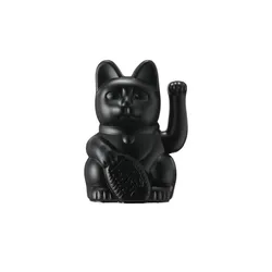 DONKEY Winkekatze   ¦ schwarz ¦ Kunststoff ¦ Maße (cm): B: 8,5 H: 15