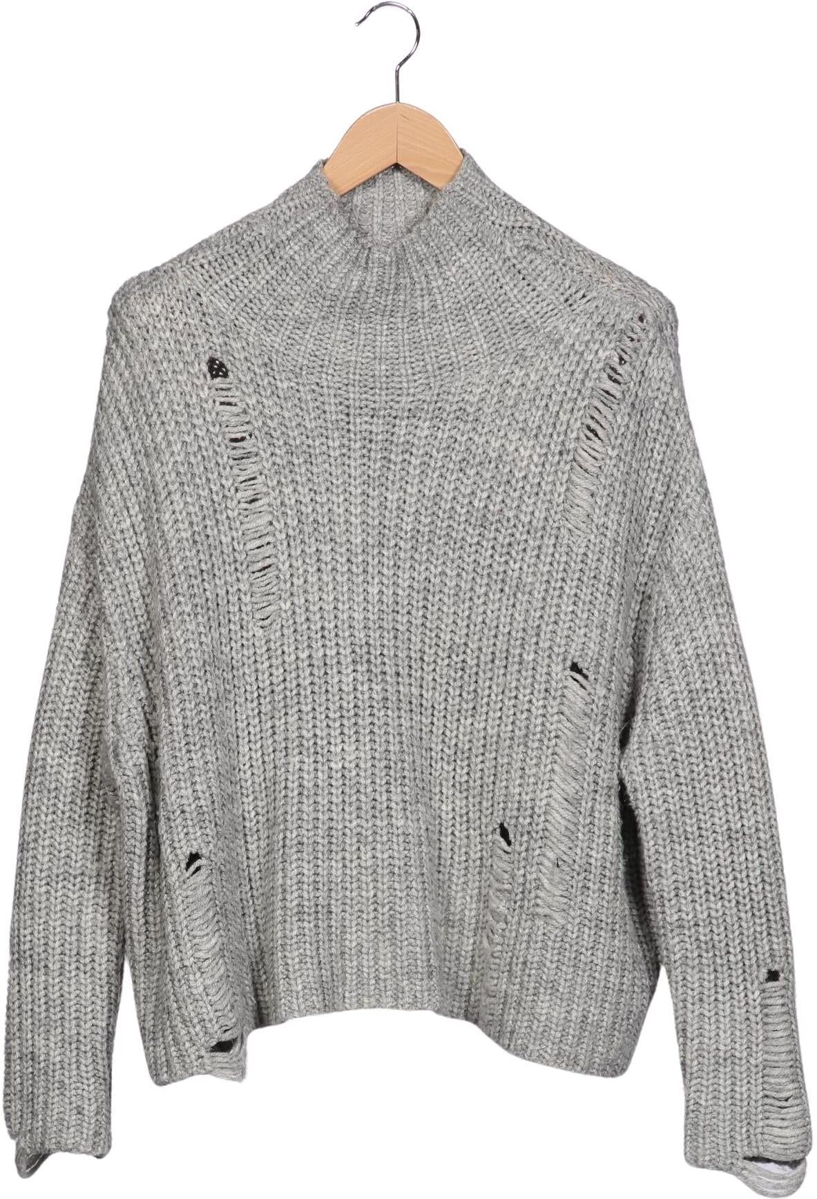 Zara Damen Pullover, Grau, Gr. S, Synthetik - Second Hand
