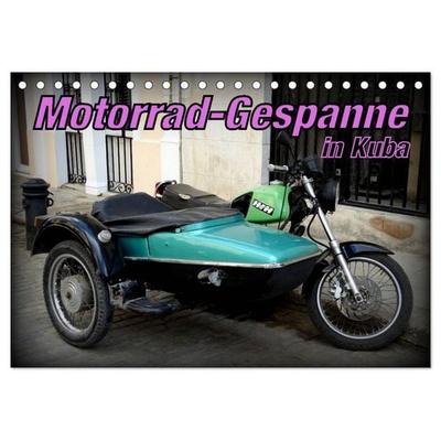 Motorrad-Gespanne in Kuba (Tischkalender 2026 DIN A5 quer), CALVENDO Monatskalender