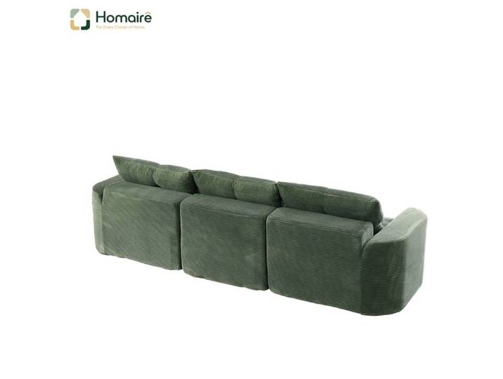 Canapé en velours côtelé vert HOMAIRE