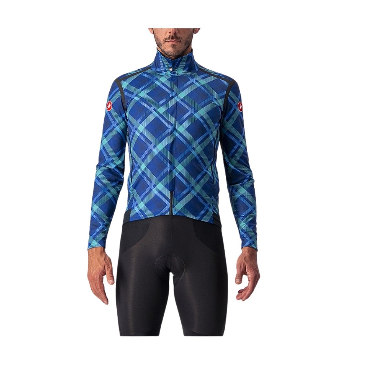 Jaqueta Castelli Perfetto Ros Xadrez Azul, Tamanho S Homem
