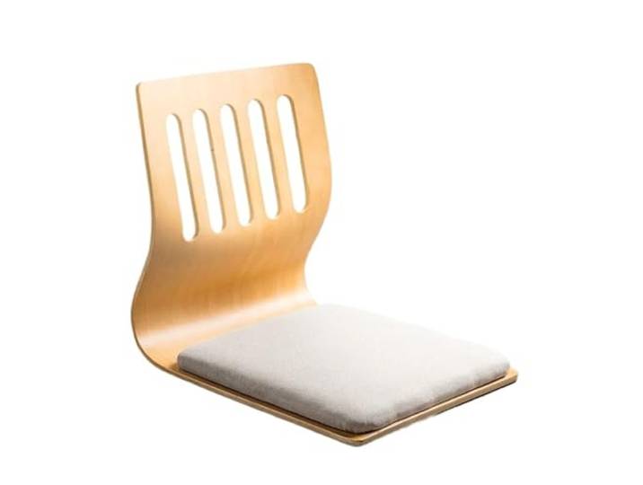 OUTIFUOTPP EIN modernes Standstuhl-Set mit Tatami-Matten und einem minimalistischen, beinlosen Herdtisch(White1)