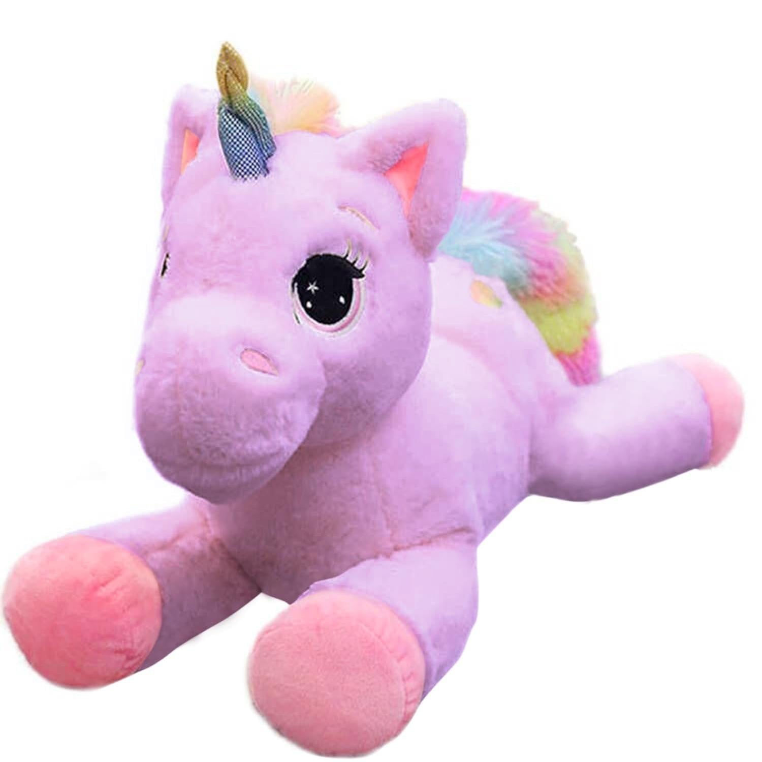 Pluche Eenhoorn Knuffeldier - Paars - 38 cm