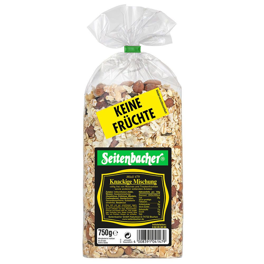 Seitenbacher Knackige-Mischung 750 g Müsli