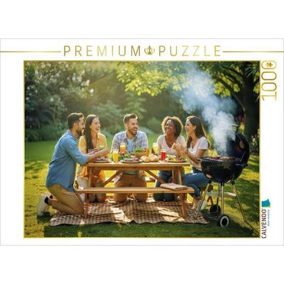 CALVENDO Puzzle Wiesenzeit, Sonne, Decke, Glück. | 1000 Teile Lege-Größe 64x48cm Foto-Puzzle für glückliche Stunden, von , Calvendo Puzzle