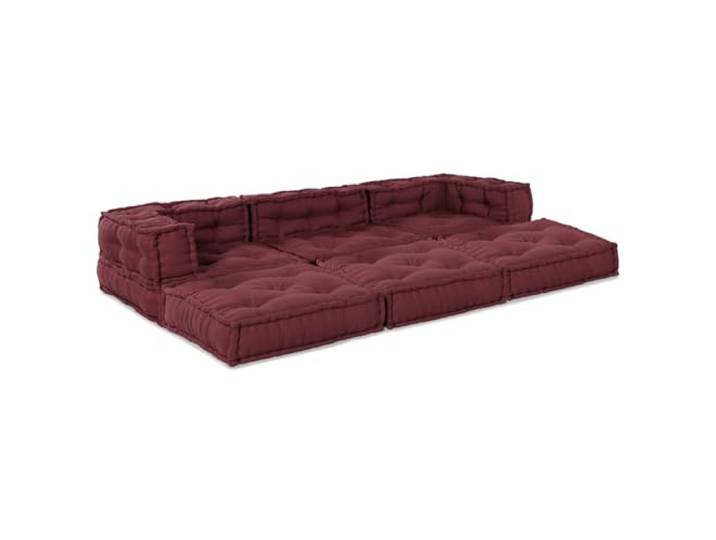HNSMFPRE Modulares Sofa, 3-teilig, Braun, Stoff Bequemer Sitz, Schaumstoff, flexibles Design, Verwendung im Innen- und Außenbereich, atmungsaktiver Stoff