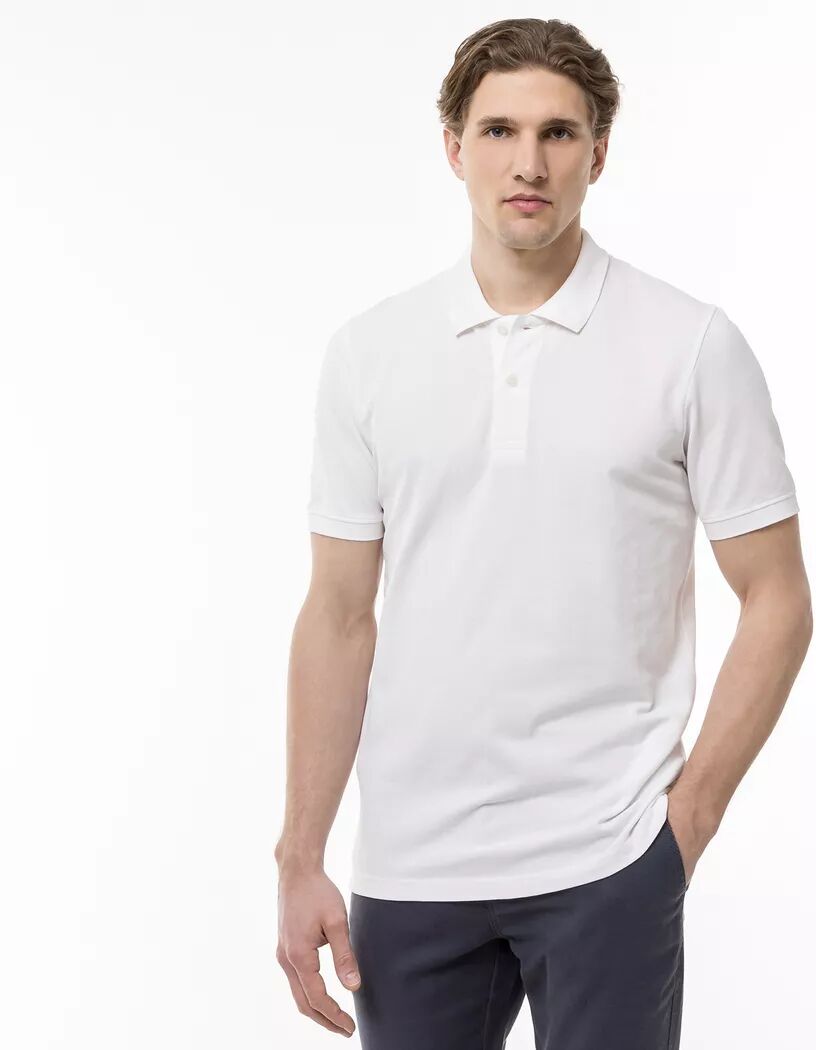 Manor Man - Poloshirt, kurzarm, für Herren, Weiss, Größe S