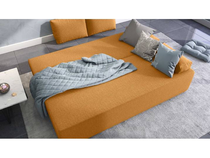 Grana Einzelsofa Gelb Webstoff MALMO_NEW