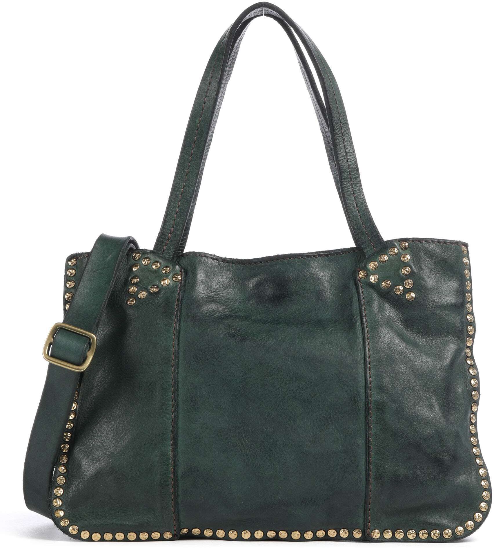 Campomaggi Handtasche aus Leder, grün