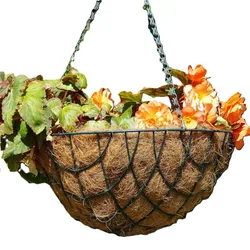 Pflanzeinlage für Pflanzkörbe und Blumenampeln 35cm Kokos-Einleger Kokosfaser 35