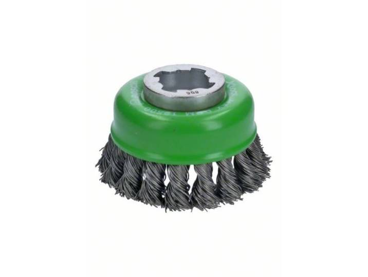 Brosse boisseau inox X-Lock BOSCH Ø75 Fil 0.50 mm - 2608620729