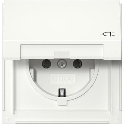Gira SCHUKO-Steckdose 16A 250V mit Klappdeckel TX_44 Reinweiß