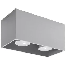 Sollux SL.0382 Deckenleuchte QUAD MAXI grau