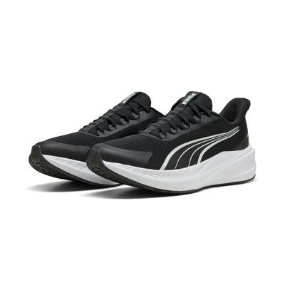 Laufschuh PUMA "DASHER LITE SLIPTECH", Damen, Gr. 38,5, schwarz-weiß (puma schwarz, puma weiß), Schuhe Laufschuh, für einfaches An- und Ausziehen