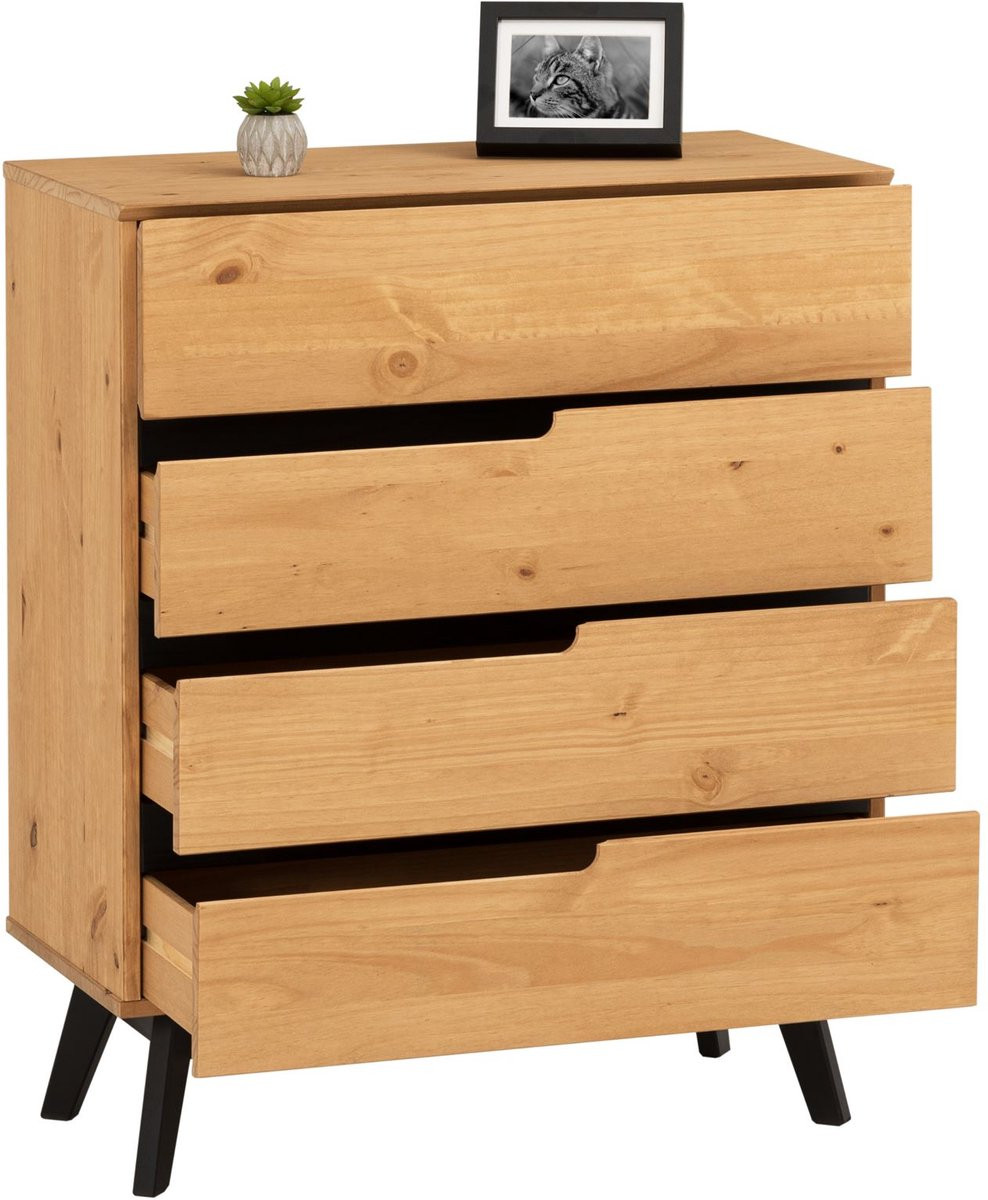 Commode TIBOR met 4 lades - naturel
