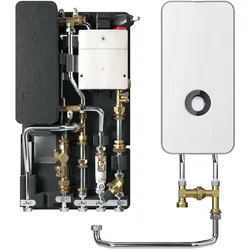 BOSCH Wohnungsstation 45 FWMHPS 45 kW, Edelstahl, mit Durchlauferhitzer
