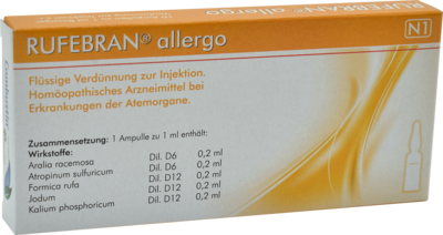 COMBUSTIN Pharmazeutische Präparate GmbH RUFEBRAN allergo Ampullen 10 St 03799280